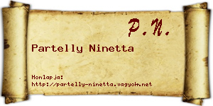 Partelly Ninetta névjegykártya